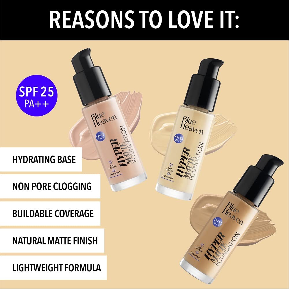 Blue Heaven Hyper Matte Foundation. PEP AND PANACHE