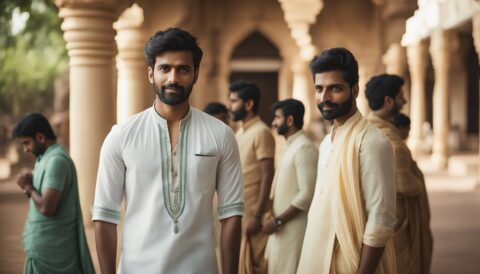 Dhoti and shirt combinstion