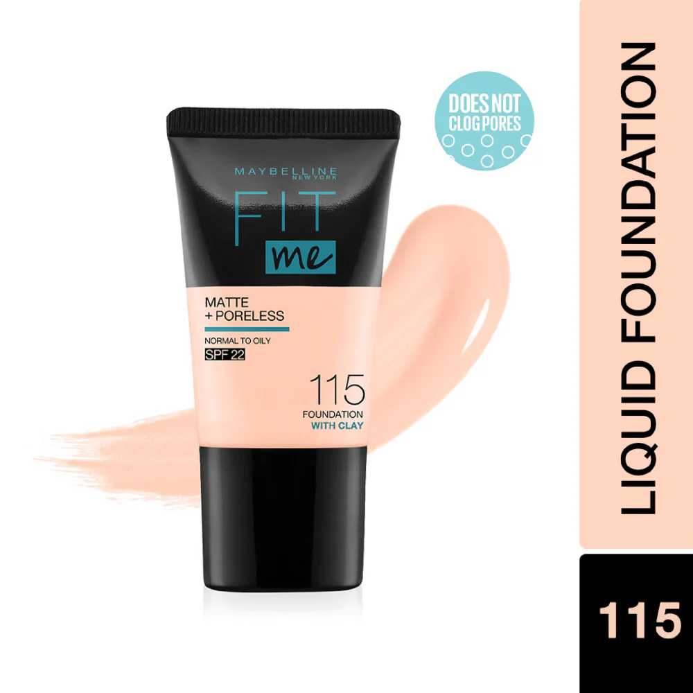 Maybelline New York Fit Me Matte + Pore less Foundation. PEP AND PANACHE