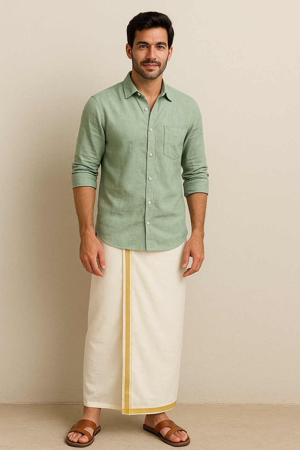 Best combo of dhoti and shirt