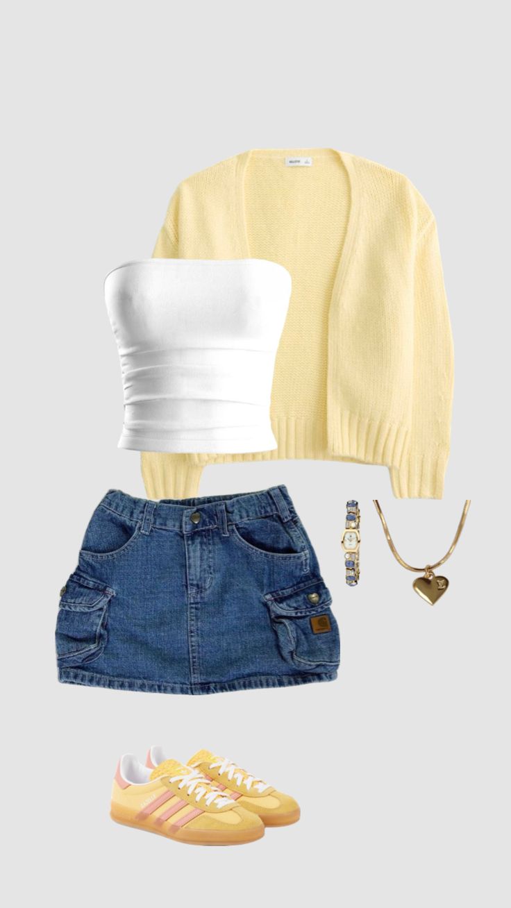 style low rise mini skirt with tube top