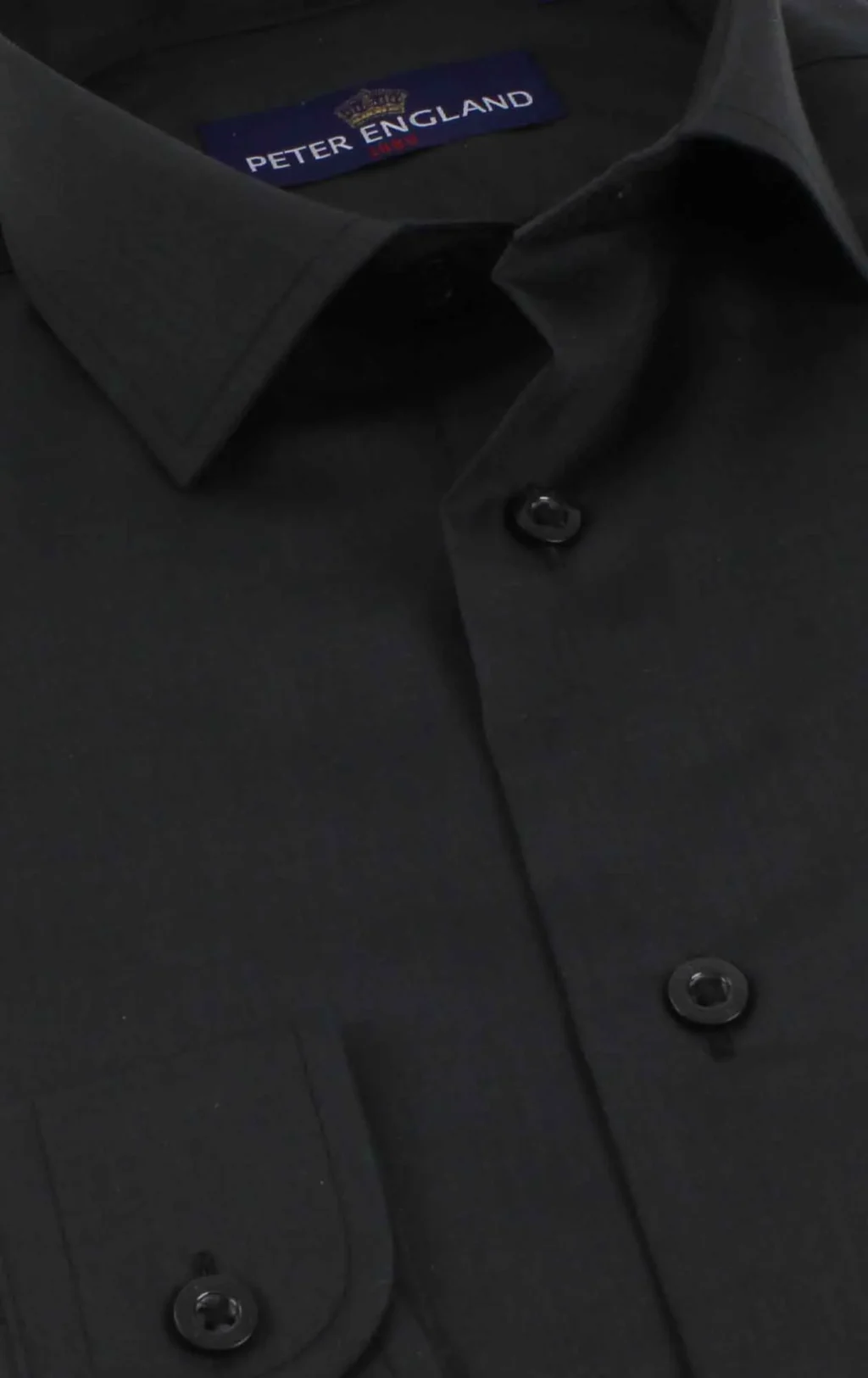 peter england black shirt brand