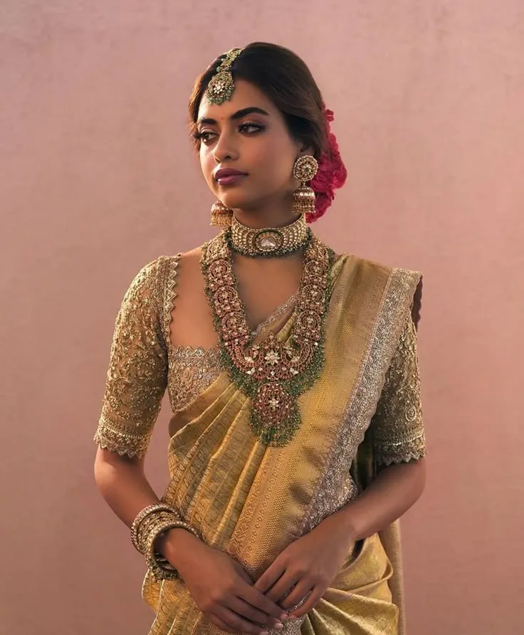 Kanjivaram silk saree for South Indian Brides + Pepandpanache