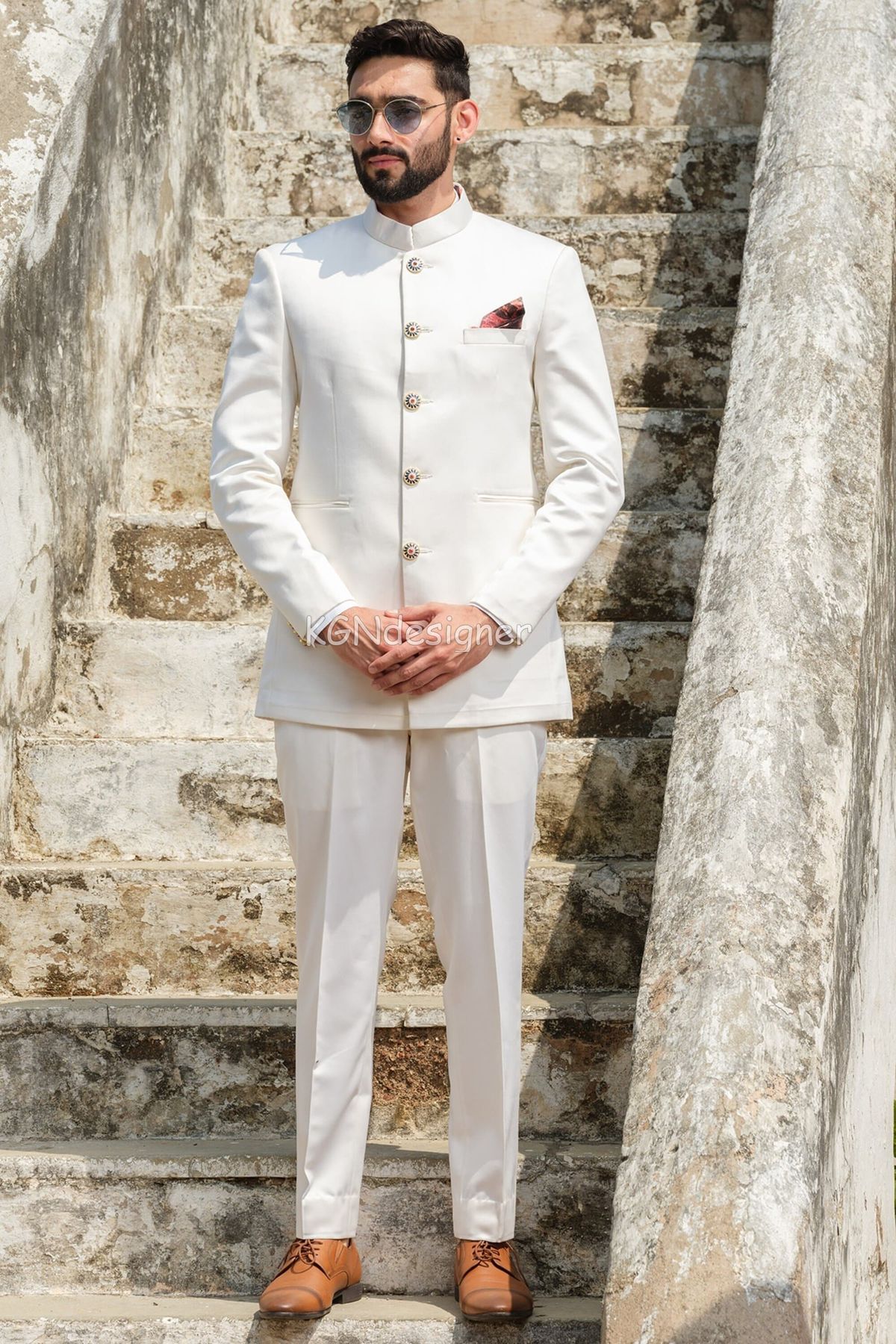 White Jodhpuri suit, Jodhpuri Suit For Groom