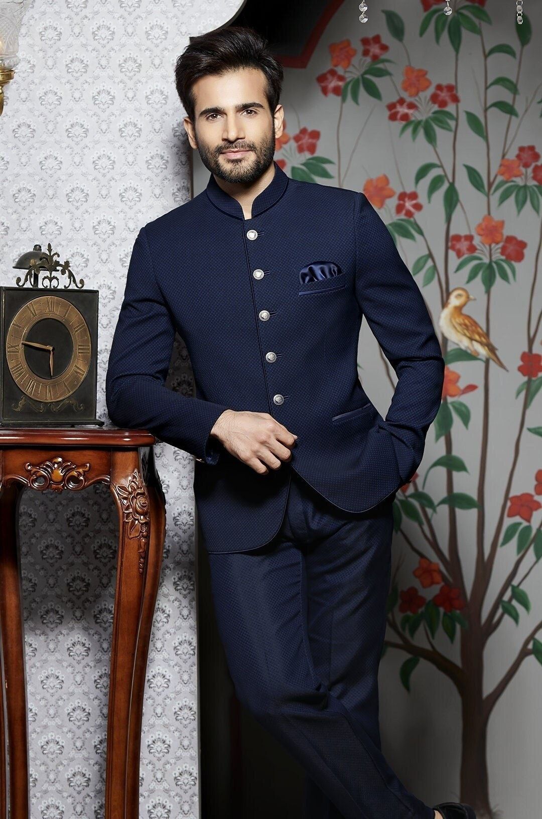 royal blue jodhpuri suit