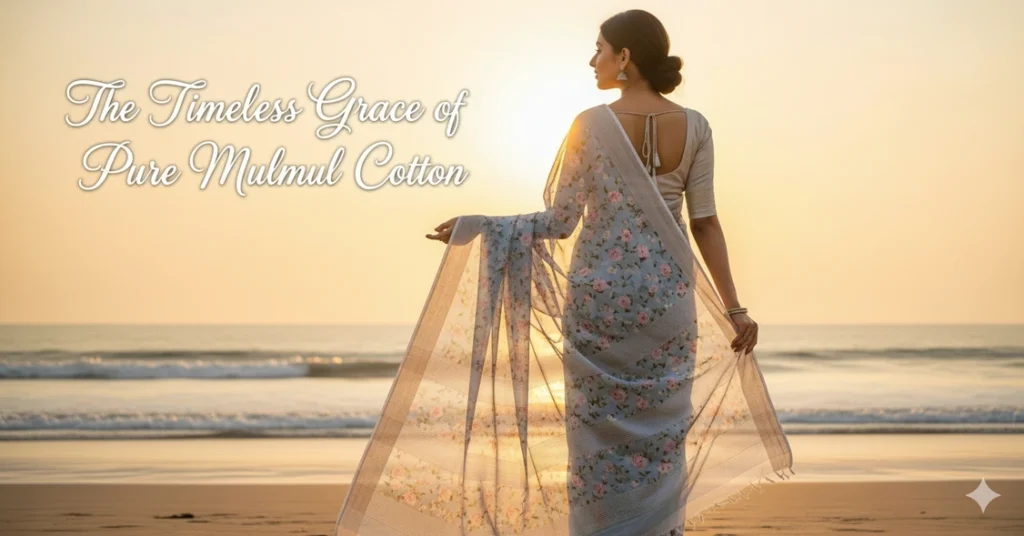 Pure Cotton Mulmul Saree..Pure Mulmul Cotton Saree: Elegant and Comfort in Every Drape