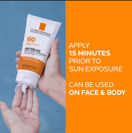 La Roche Posay Anthelios Melt in Milk Sunscreen SPF60..7 Best skincare products for dry skin