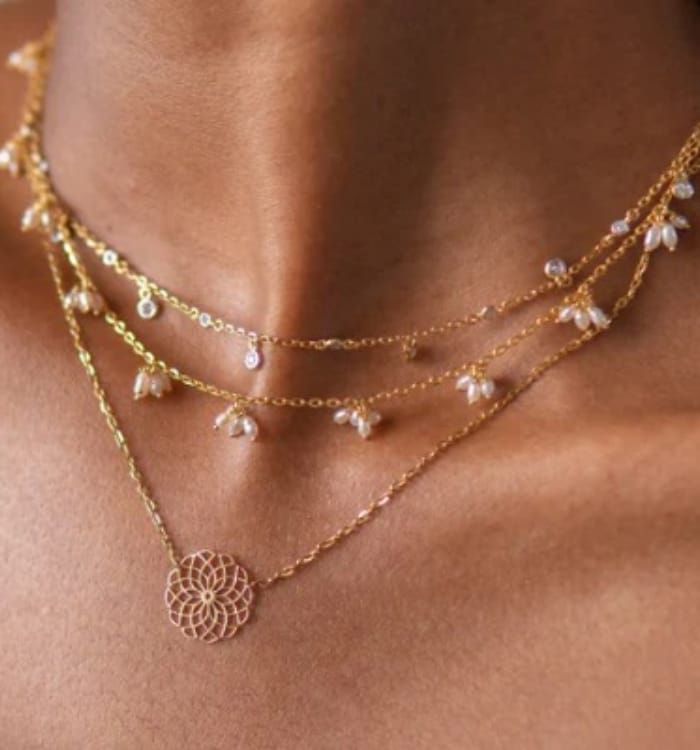Layered Nacklaces, trending navratri outfits, pepandpanache