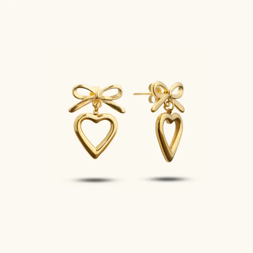 heart drop earrings by zaisha