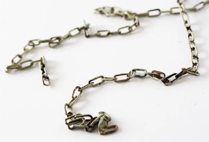 badly tarnished chain