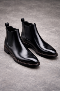 black Chelsea boot