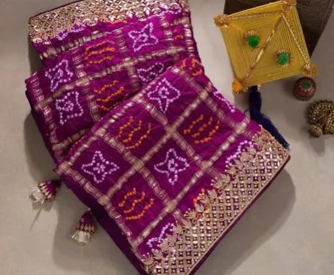 Bandhani saree Bandhani saree material + Types of saree material + Pepandpanache