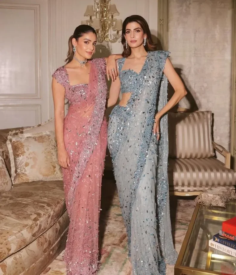 Georgette saree Georgette saree for Cocktails + Pepandpanche