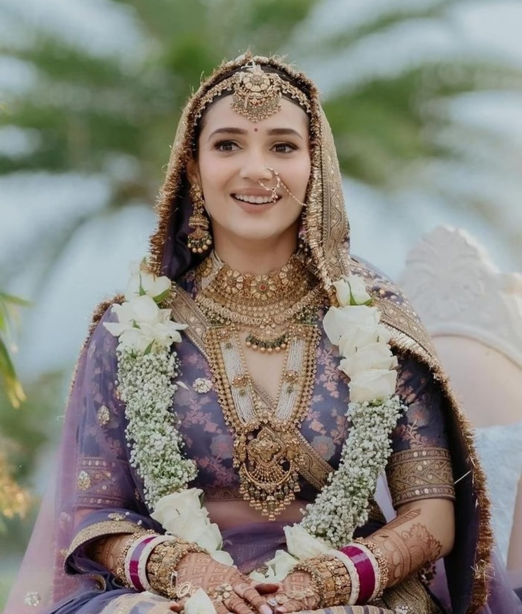 modern bridal look jewellery